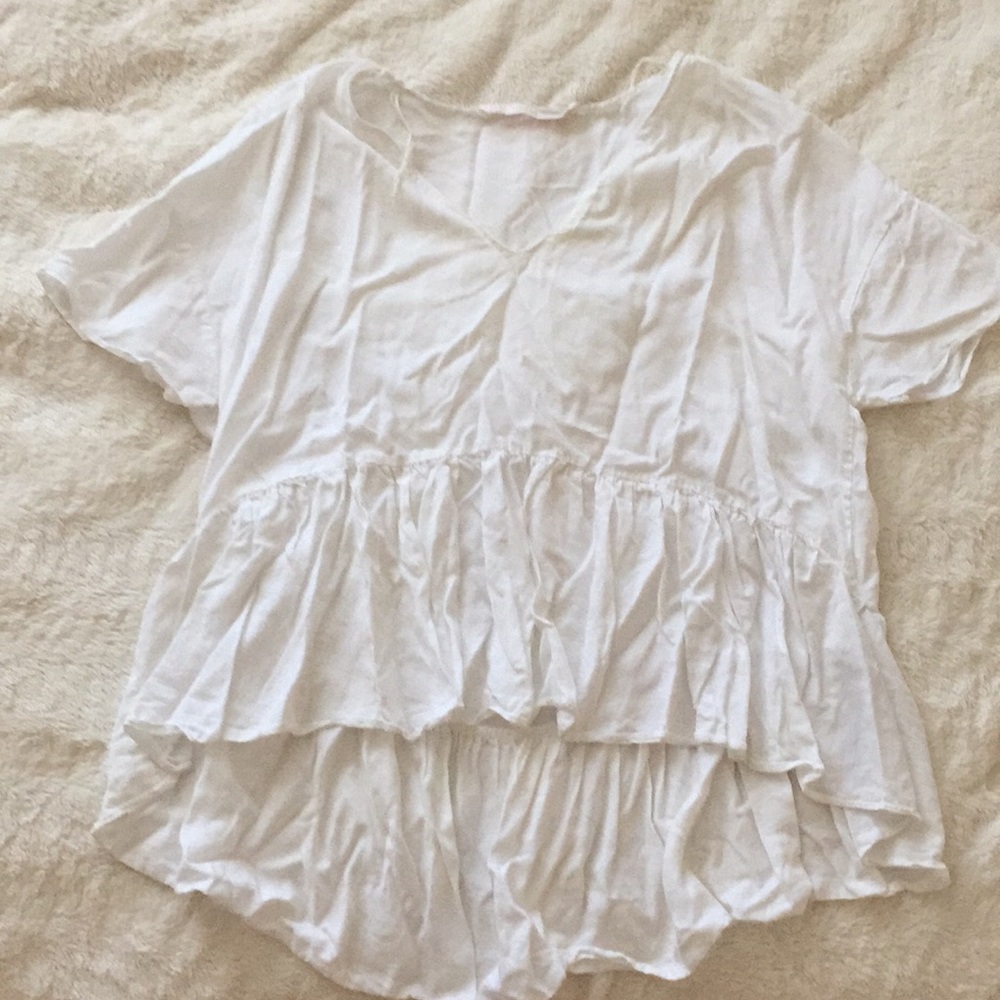 Zara white oversized shirt